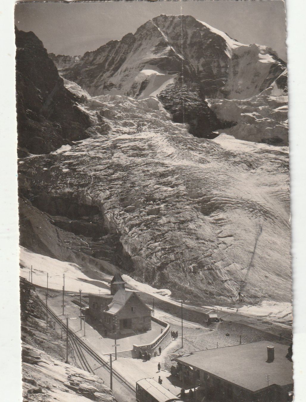 Ansichtskarten: Station Eigergletscher Mönch um 1920 – Gebraucht aus Lumbrein von made02