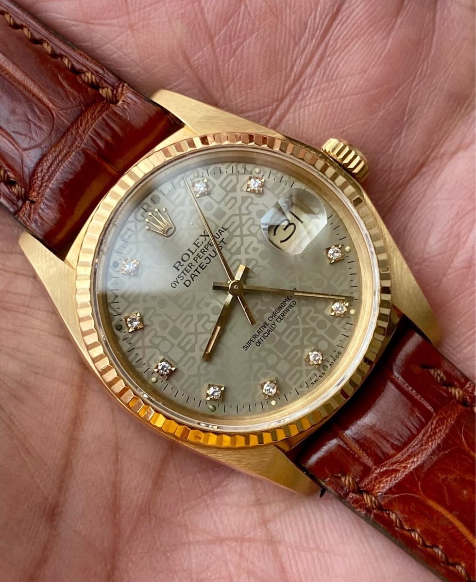 Rolex Uhren: Rolex Datejust 16018 or 18k diamonds – Gebraucht aus Neuchatel von mar_9blm