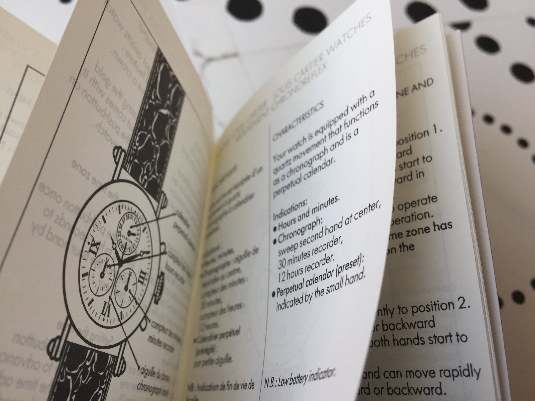Documenti: CARTIER ORIGINAL - OPERATING INSTRUCTIONS - LOUIS DE CARTIER – Nuovo (secondo la descrizione) da Epalinges venduto da dream-watch 3