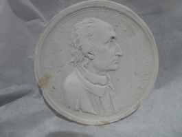 Entwurf Münze Medaille Gips / Vincenzo Gravina 1664-1718