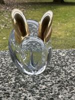 Lapin en verre bullé, oreilles dorées 🐇✨