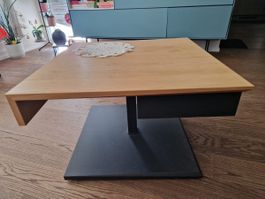 Kaffeetisch Höhenverstellbar Holz Metall