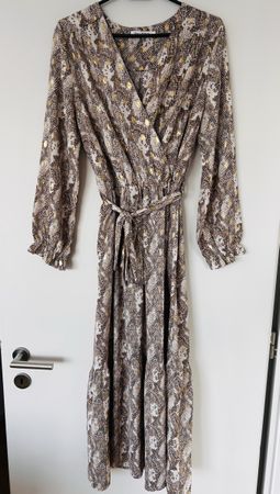Robe longue  imprimée serpent, taille s-m
