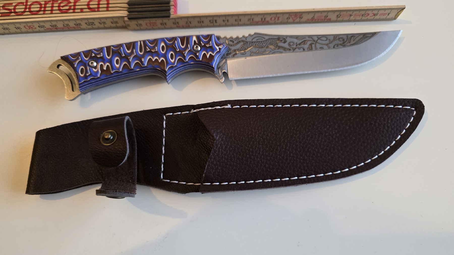 Accessoires: Handgefertigtes Jagdmesser. – Neuf avec emballage d'origine à St. Margrethen SG par Duezenli61 1