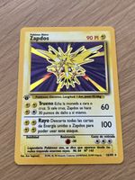 Pokémon Zapdos Holo Base Set 1st Edition ESP Booster Fresh