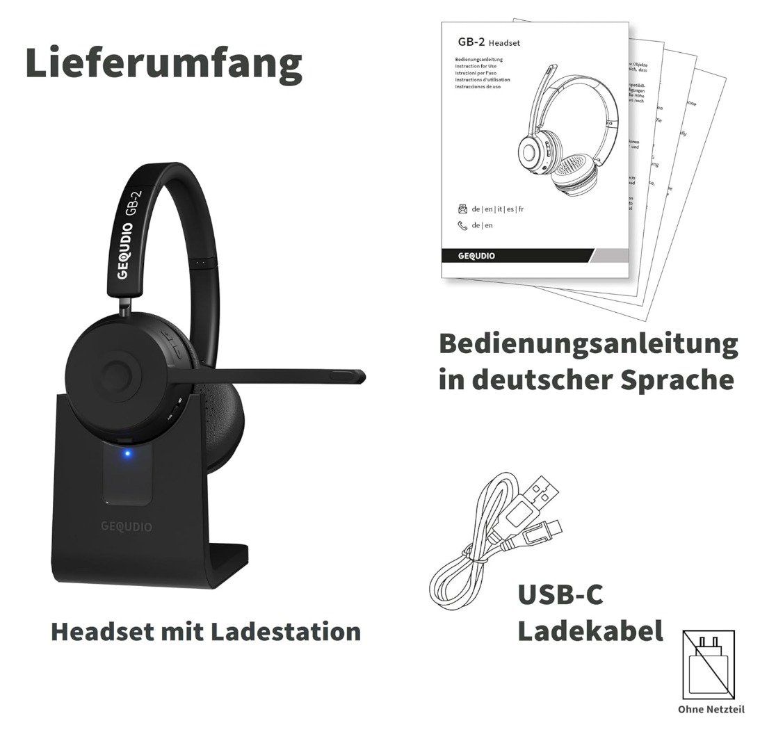 Cuffie: GEQUDIO GB 2 Bluetooth Headset, neu, originalverpackt – Nuovo e nell'imballaggio originale da Laufen venduto da Genton 8