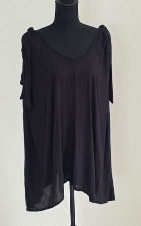 Schwarzes Sommer Top Viscose Gr. XL Neu