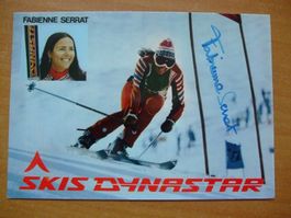 FABIENNE SERRAT (FRA) SKISTAR AUTOGRAMMKARTE