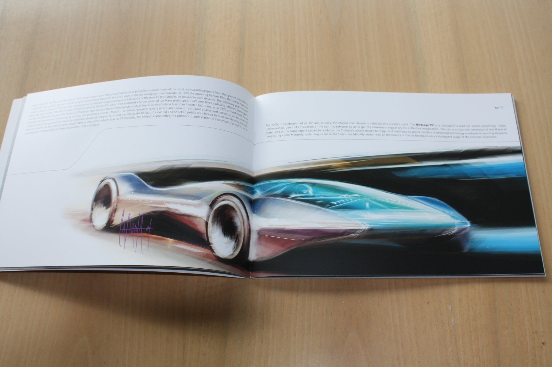 Maserati Documenti: Pininfarina Maserati Birdcage  Studie Modell Pressemappe/CD – Usato da Wikon venduto da erwin400 1