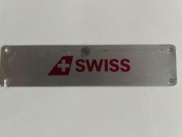 Swiss Flugzeug Trolley Schild