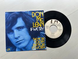 DON MCLEAN tolle If we try Single 70's Kult Hit Songwriter