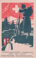 Armée Suisse aux Frontières la Sentinelle Litho (Bat 13)
