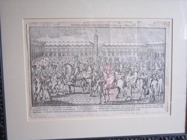 Xilografie: Holzschnitt, Paris 1815 – Usato da Moosseedorf venduto da MarcPSahli 1