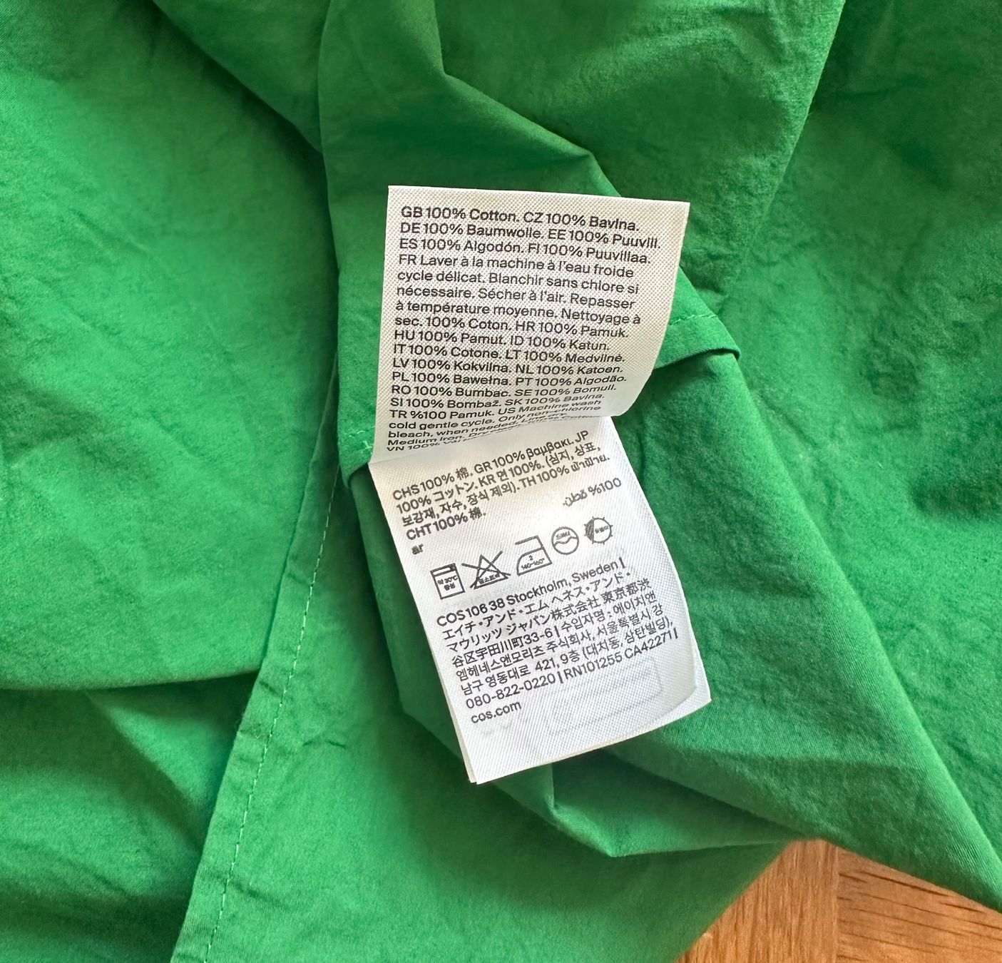 Cos Vestiti: Maxi Kleid COS Gr.42 grün Baumwolle – Nuovo (secondo la descrizione) da Zürich venduto da alex124 3