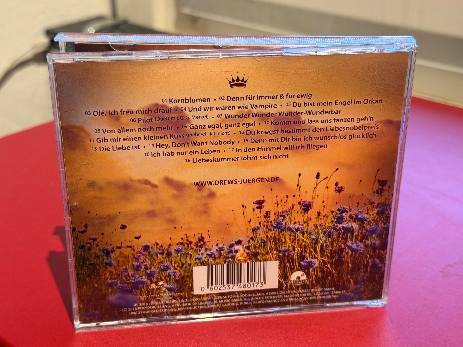 CD: Jürgen Drews - Kornblumen - HF41A – Usato da Küsnacht ZH venduto da Jazztilldawn 1