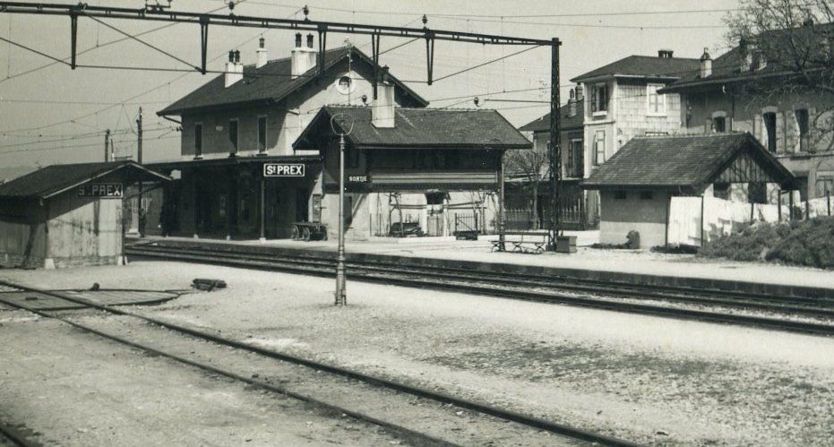 Cartoline postali: St-Prex. La Gare. Vers 1940 – Usato da Versoix venduto da HELVETICA_1 2