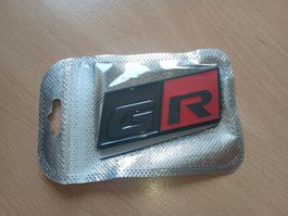 Emblem GR Rot Schwarz Neu