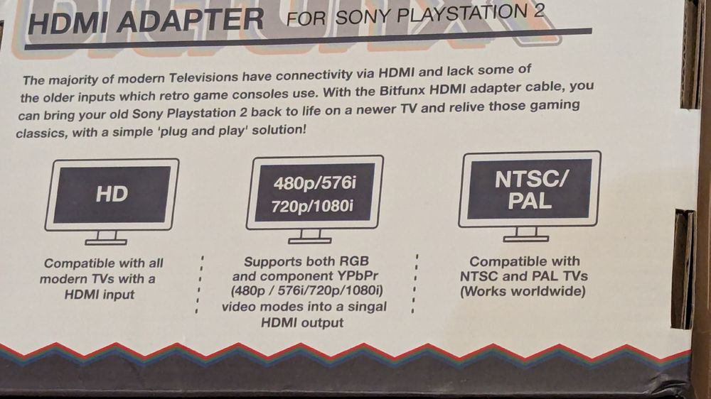 ADAPTADOR MODELO1 PS2 CONVERSOR PLAYSTATION 2 A HDMI CONVERTIDOR VIDEO AUDIO