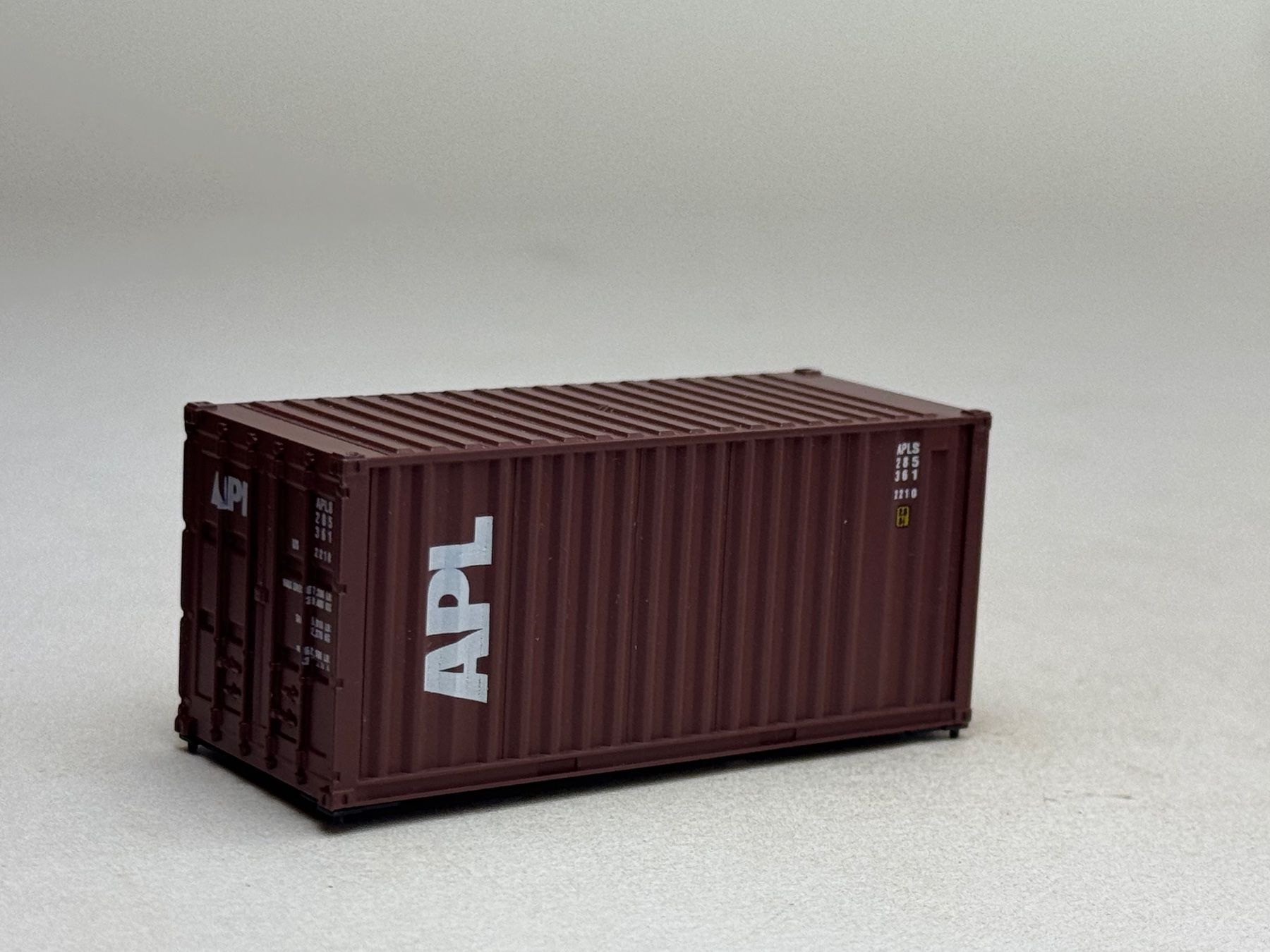 Modellini di ferrovie: EB- 20 Ft. Container APL braun – Usato da Elm venduto da Wikmtz 1