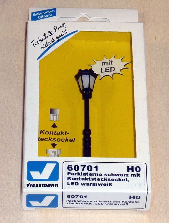 Viessmann 60701 H0 Parklaterne LED ☼ (Neu und originalverpackt) in ...