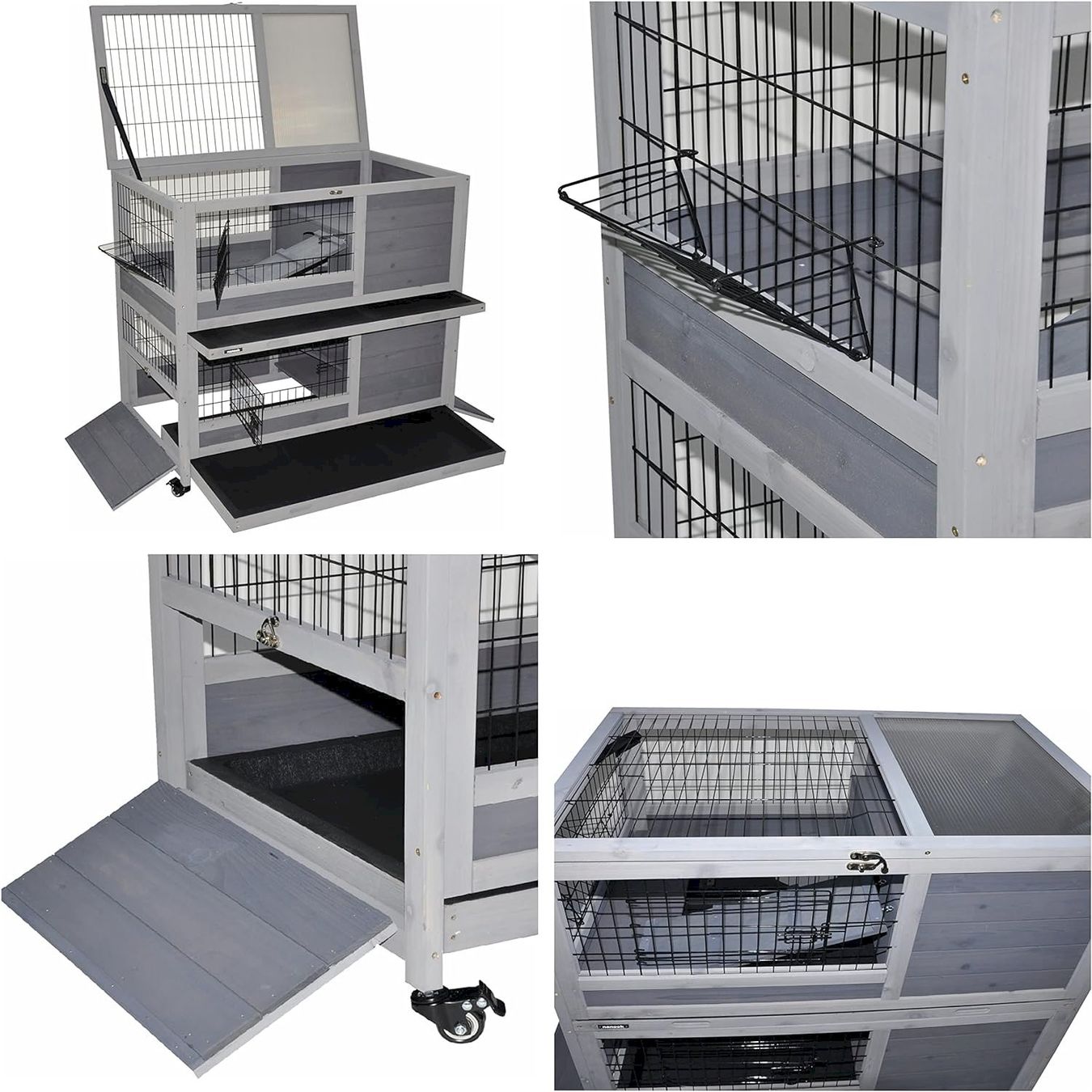 Cages, transport & sécurité: Indoor Kleinstierstall Belinda grau – Neuf avec emballage d'origine à Bottighofen par zaap 6