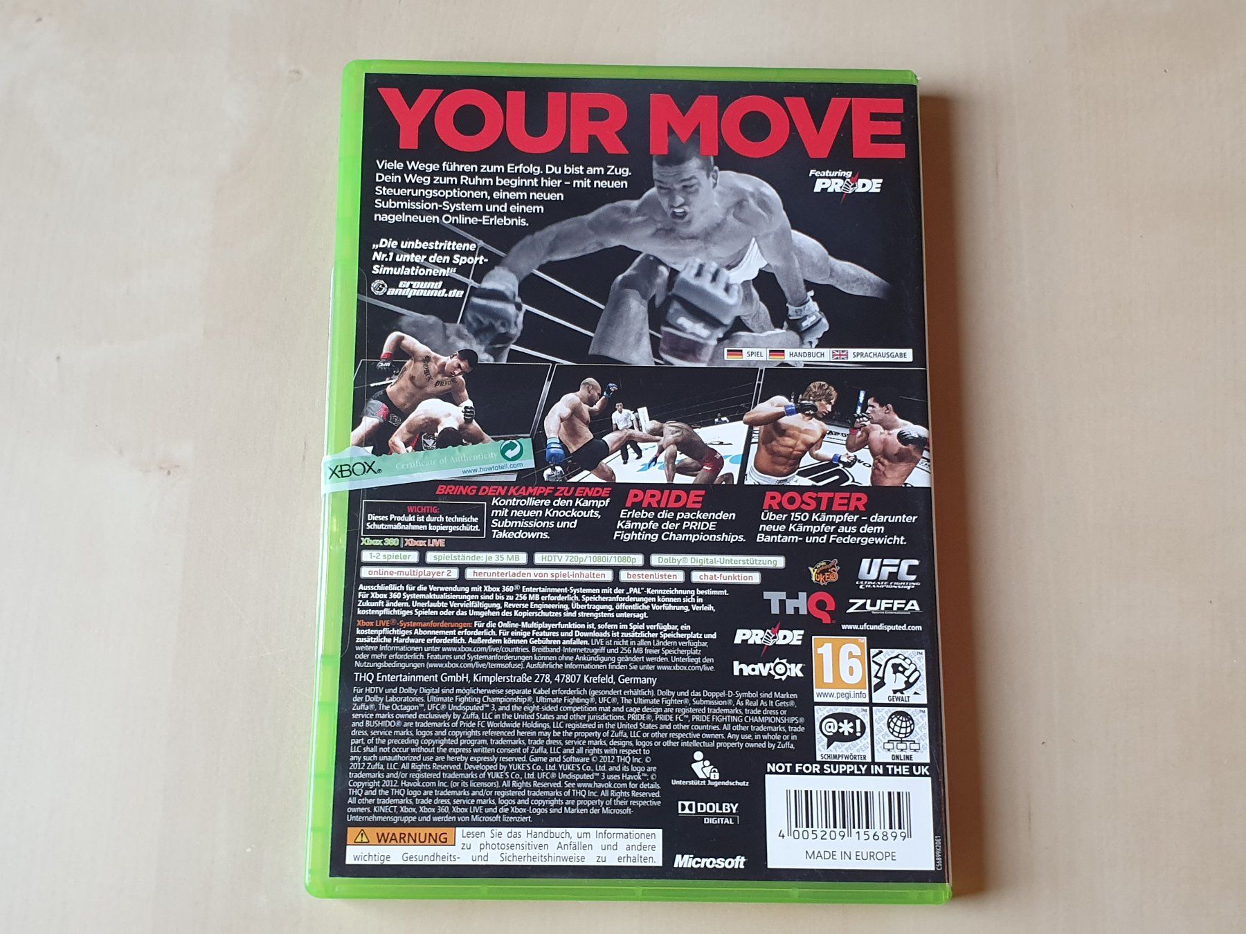 Microsoft Giochi: UFC Undisputed 3 – Usato da Stansstad venduto da collectorsshop 1