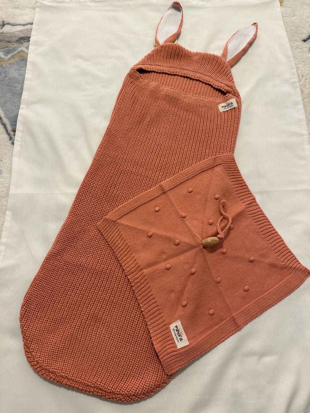 Decken: Baby Strick Cocoon Swaddle Set 0–8 Monate – Neu und originalverpackt aus Luzern von EZEREN 6