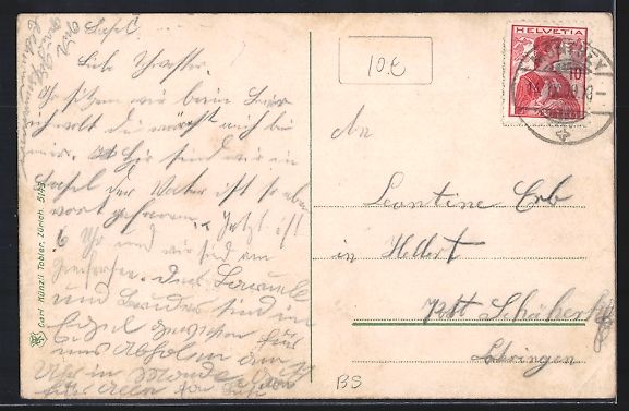 Cartoline postali: AK Basel, Bundesbahnhof, 1909 – Usato da Berlin venduto da bartko-reher 1