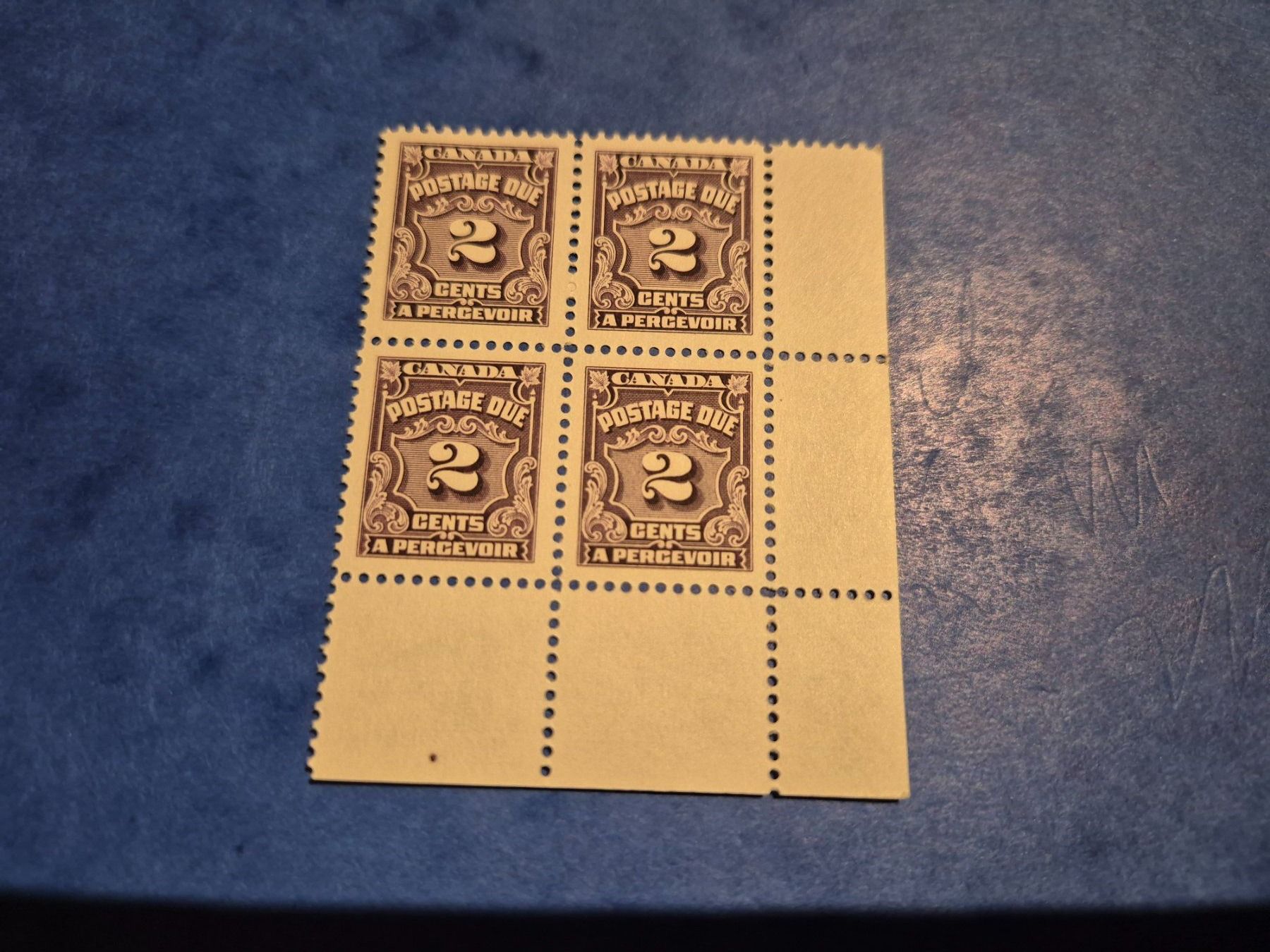Tutti i francobolli: 6 postfrische Viererblocks Kanada 1935 Postage Due – Nuovo (secondo la descrizione) da Seewen SZ venduto da SuperpumaDisplayTeam 2