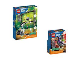 LEGO 60341 + 60296 City Umstoß-Challenge Set & & Stuntbike
