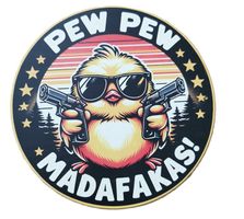PEW PEW - Blechschild  (neu/OVP)