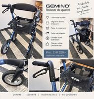 Rollator Gemino  excellent état  très peu utilisé