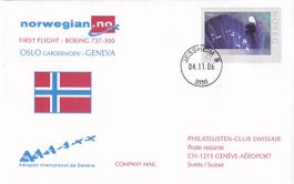 Erstflug Norwegian Oslo - Genf 2006