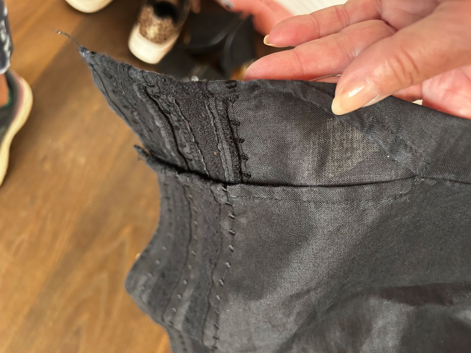 Tuniche: Tunika schwarz 100%ramie gr s/m – Usato da Scherz venduto da Mandarine8 4