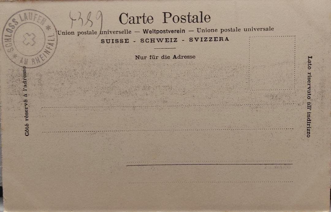 Cartoline postali: RHEINFALL – Usato da Delémont venduto da Domdom1 1