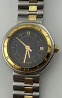 Ferrari Damenuhr, Stahl/Gold, Vintage Rarität!