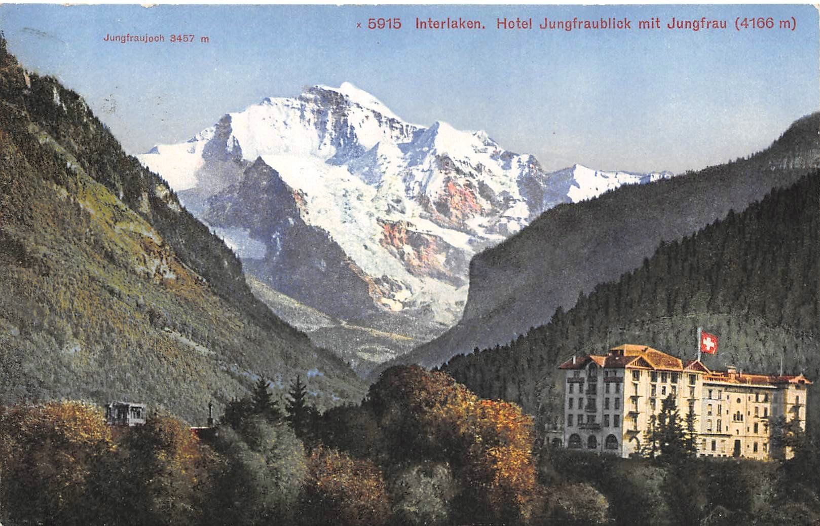 Cartoline postali: 2x Interlaken, Kursaal – Usato da Ottikon b.Kemptth. venduto da Neptun1974 2