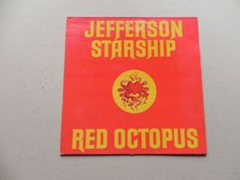 LP USA Classic Rock Band Jefferson Starship 1975 Red Octopus
