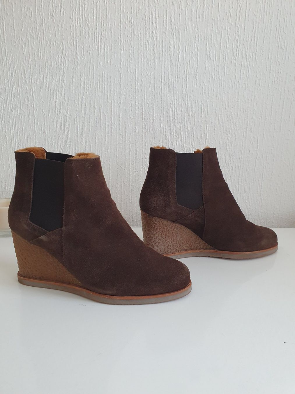 Navyboot Damenschuhe: Bottines fourrées compensées brunes Navyboot 38 pointure 38 – Gebraucht aus Prilly von RoDyRe 2