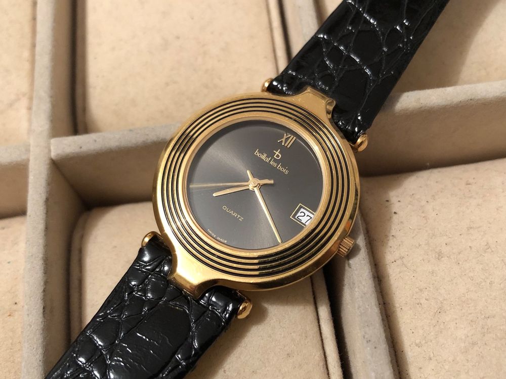 Montre Mécanique Homme à Restaurer - Boîtier Doré, Diamètre 32mm, Mouvement Manuel