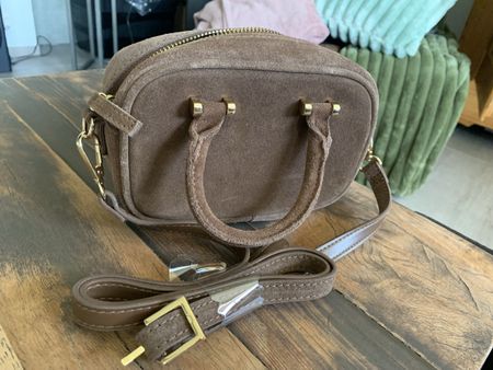 Handtasche Rita Ora braun Wildleder NEU OVP