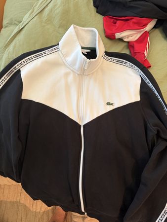 Lacoste Trainingsjacke Classic Fit US XXL schwarz-weiss gute