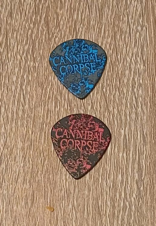 2 Plektren / picks von CANNIBAL CORPSE (Neu (gemäss Beschreibung)) in ...