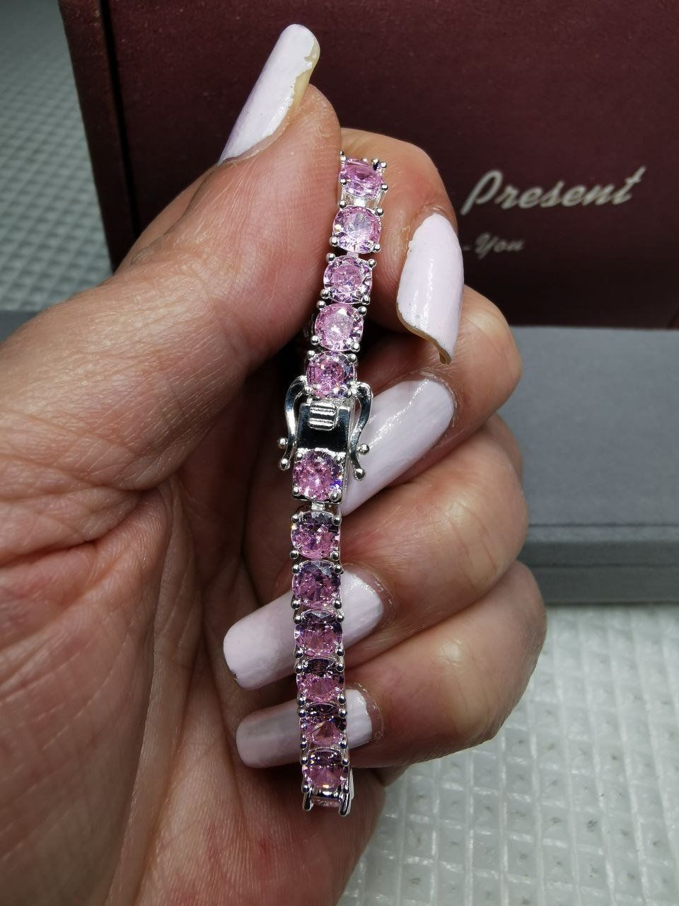 Bracciali & Braccialetti: Bracelet avec zircons – Nuovo e nell'imballaggio originale da Reconvilier venduto da Tsma67