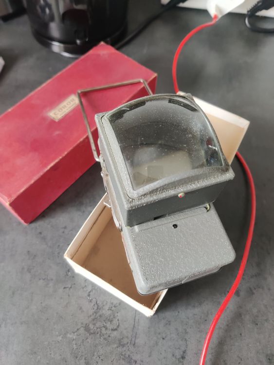 Ancienne Visionneuse Diapositives Coror - Parfait état - Lampe Diapo Vintage