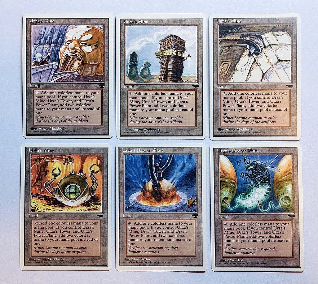 Magic The Gathering Sammelbilder & Trading cards: Magic The Gathering Urza Länder Set 12x Chronicles – Gebraucht aus Duggingen von nad_6yzh 1