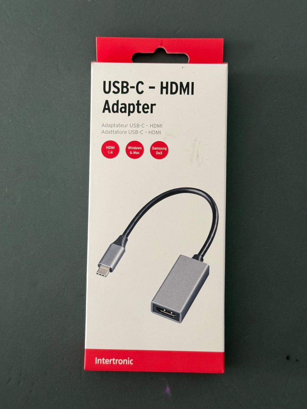 Adattatori: Intertronic USB-C / HDMI Adapter, NEU – Nuovo e nell'imballaggio originale da Worb venduto da rofcor