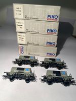 PIKO 4x Kesselwagen (Tankwagen) ARAL grau 5/6408/171, DC