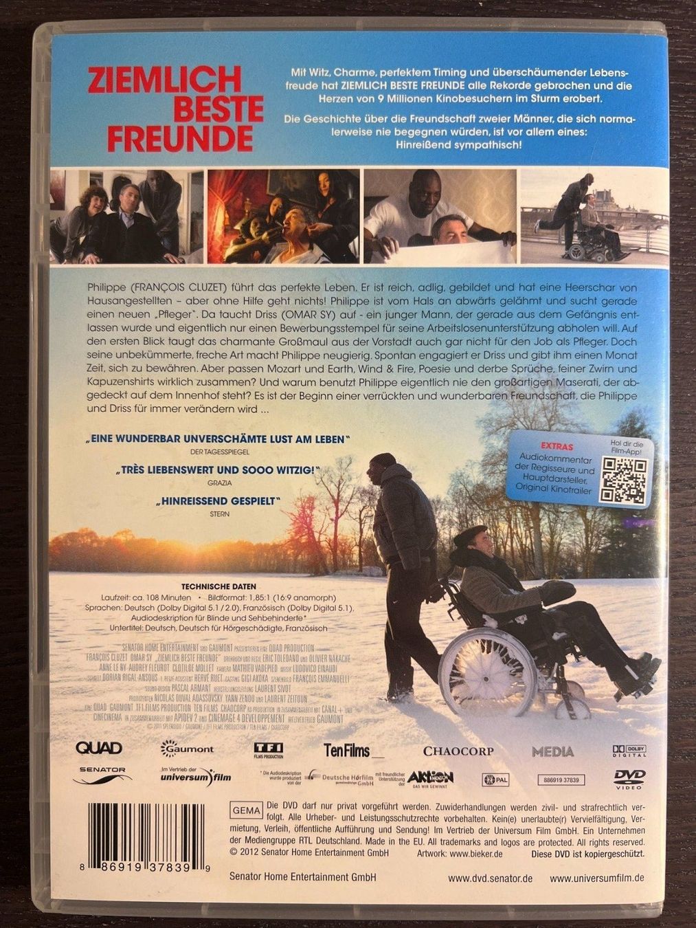 Tutti i DVDs: Ziemlich beste Freunde – Usato da Zürich venduto da FilmFreunde 1