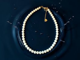 Unikat 💎 Neue Halskette Muschelkern-Perlen